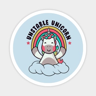 Unstable Unicorn Funny Cute Magnet